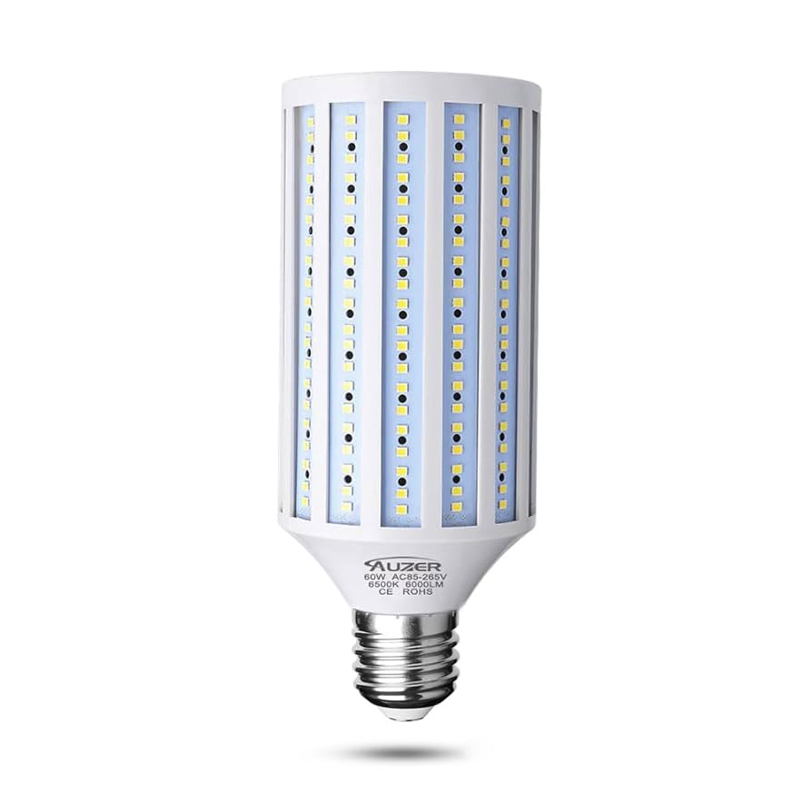 Auzer 60W LED Corn Light Bulb, Large Mogul E39 Base, 6000